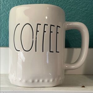 Rae Dunn White Ceramic Coffee Mug